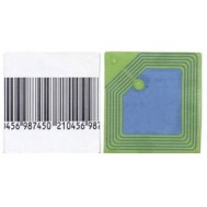 Etiquette RF 8,2 Mhz 50x50 mm FAUX BARRECODE - Désactivable