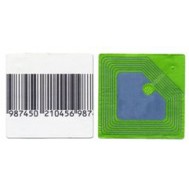 Etiquette RF 8,2 Mhz - 30x30 mm "FAUX BARRECODE "- Désactivable