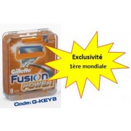 Boîtier Antivols pour 8 lames de rasoirs- Fusion Power  G-key8