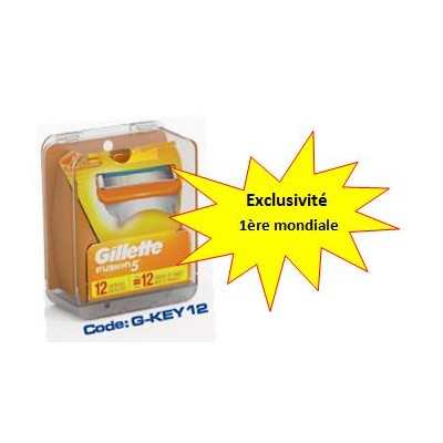 Boîtier Antivols pour 12 lames de rasoirs- Fusion Power  G-key12