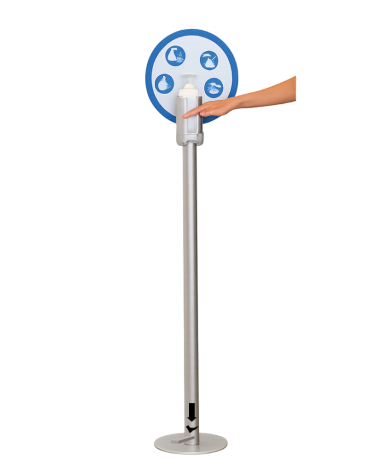 Distributeur de gel Hydroalcoolique avec Pédale