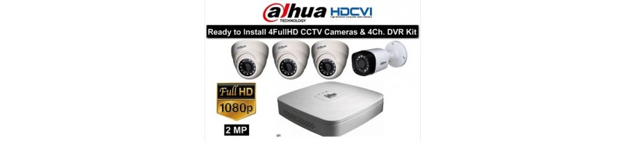 Pack CCTV 4 Caméras HD CVI - 4 Mégapixels
